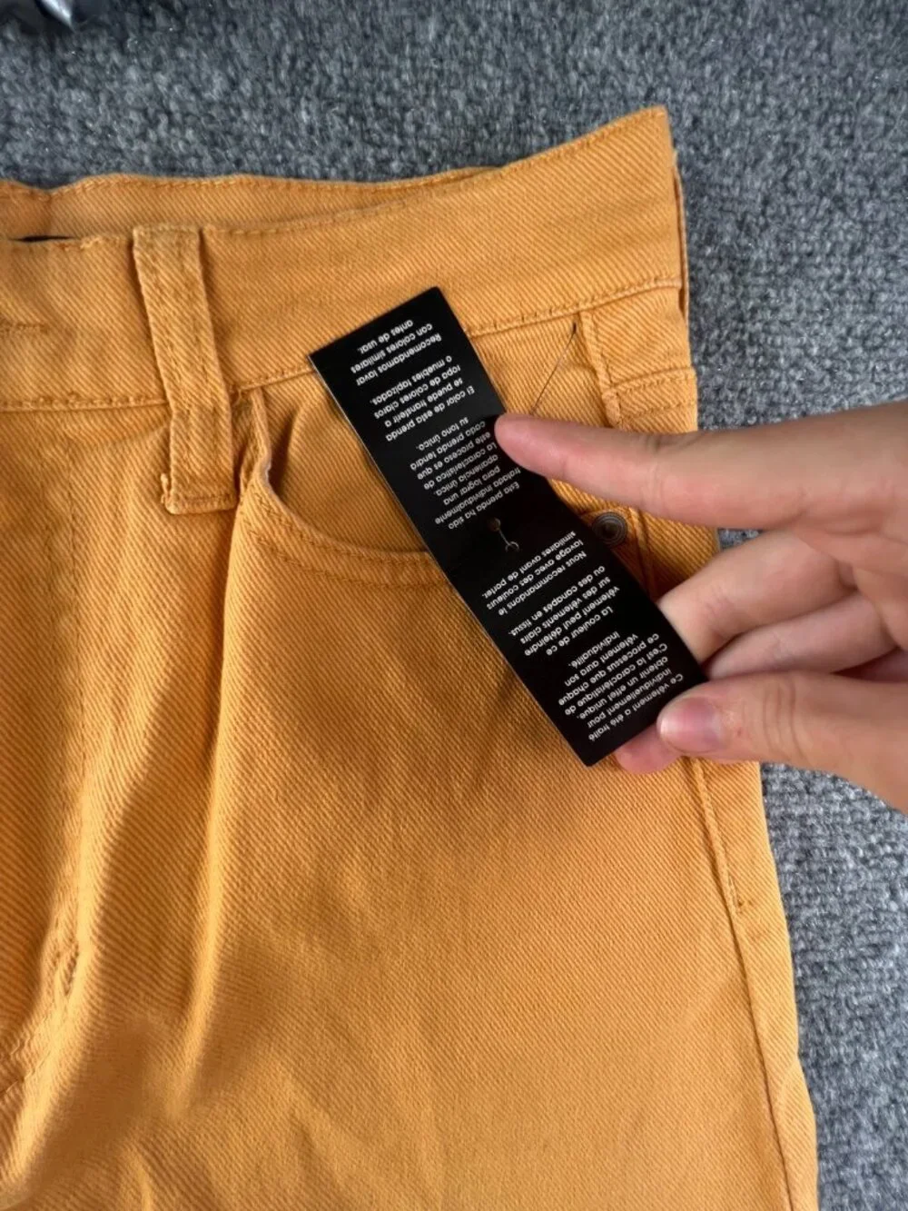 Fashion Nova Pants Size 7 / 28 Orange Slim Straight NWT Cotton Stretch High Rise
